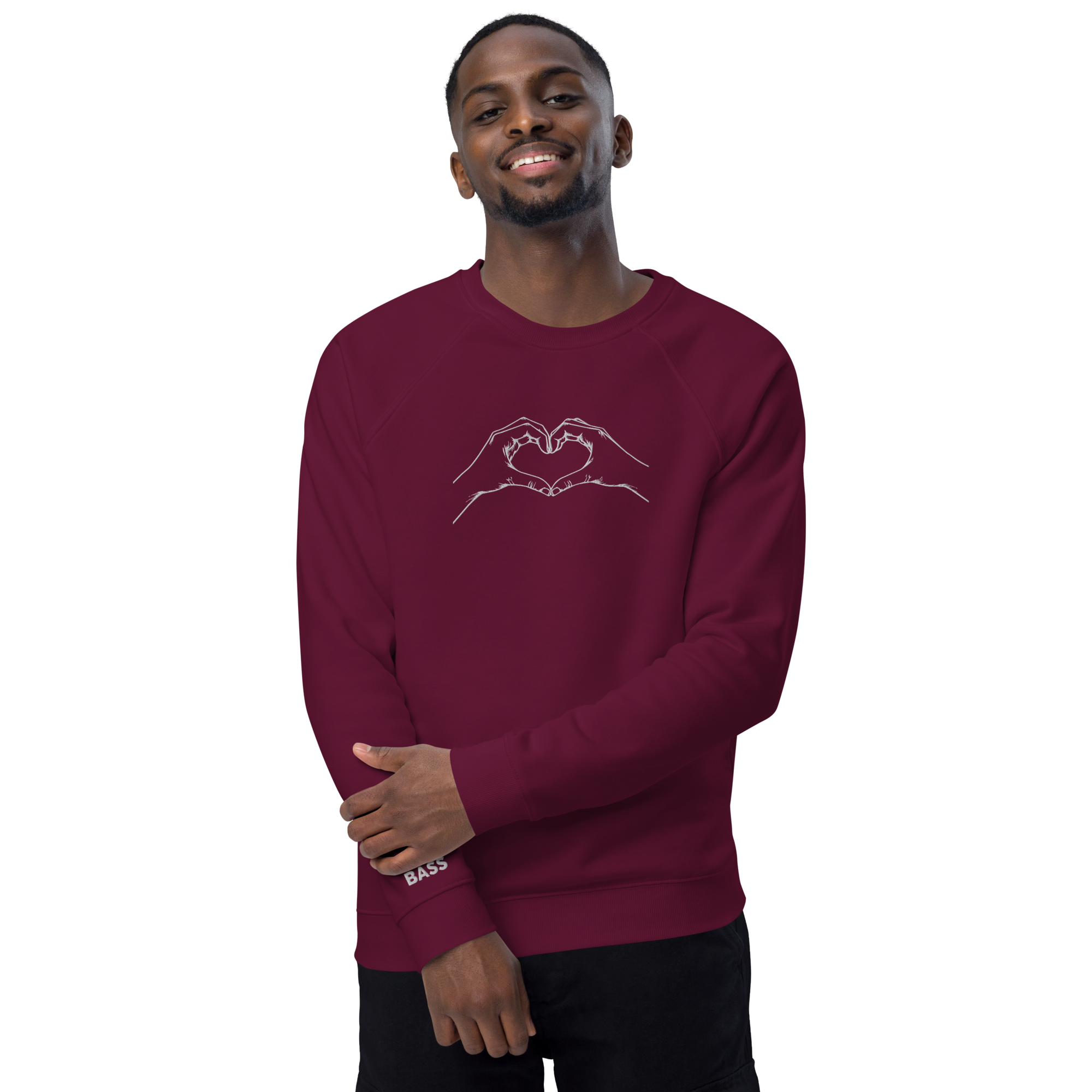 Unisex organic raglan sweatshirt - Image 7