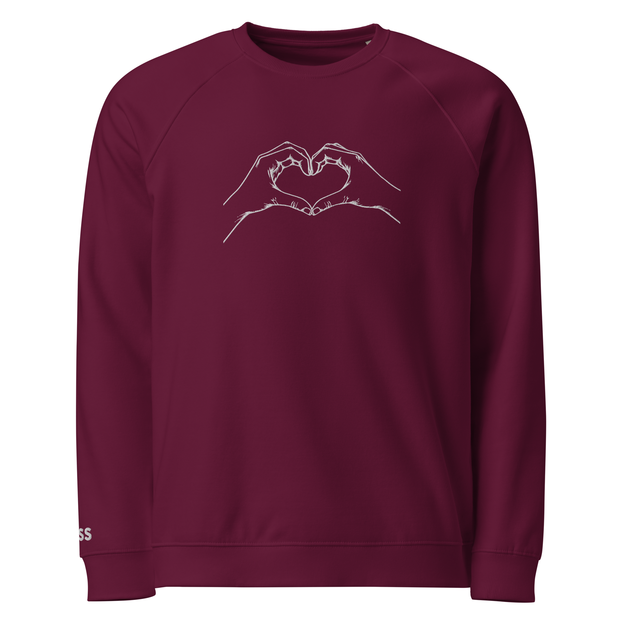 Unisex organic raglan sweatshirt - Image 6
