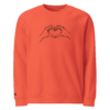 Unisex organic raglan sweatshirt