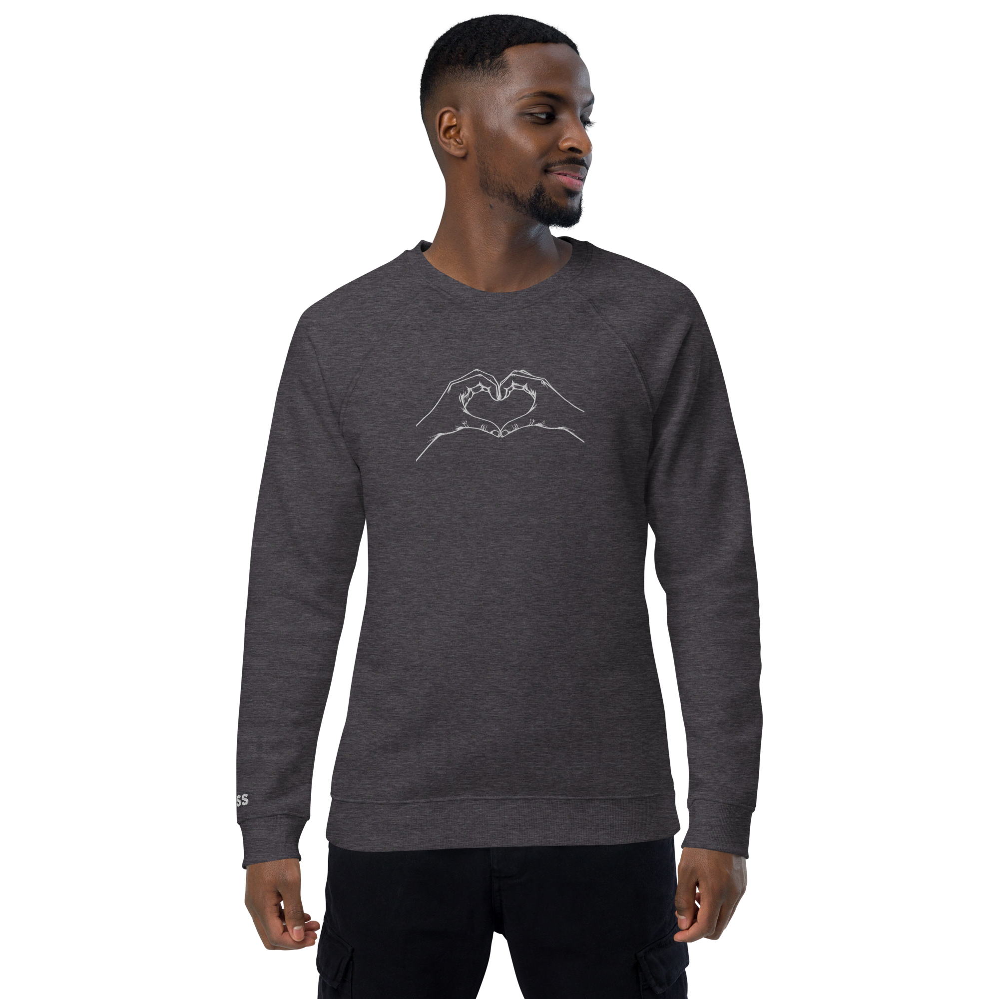 Unisex organic raglan sweatshirt - Image 10