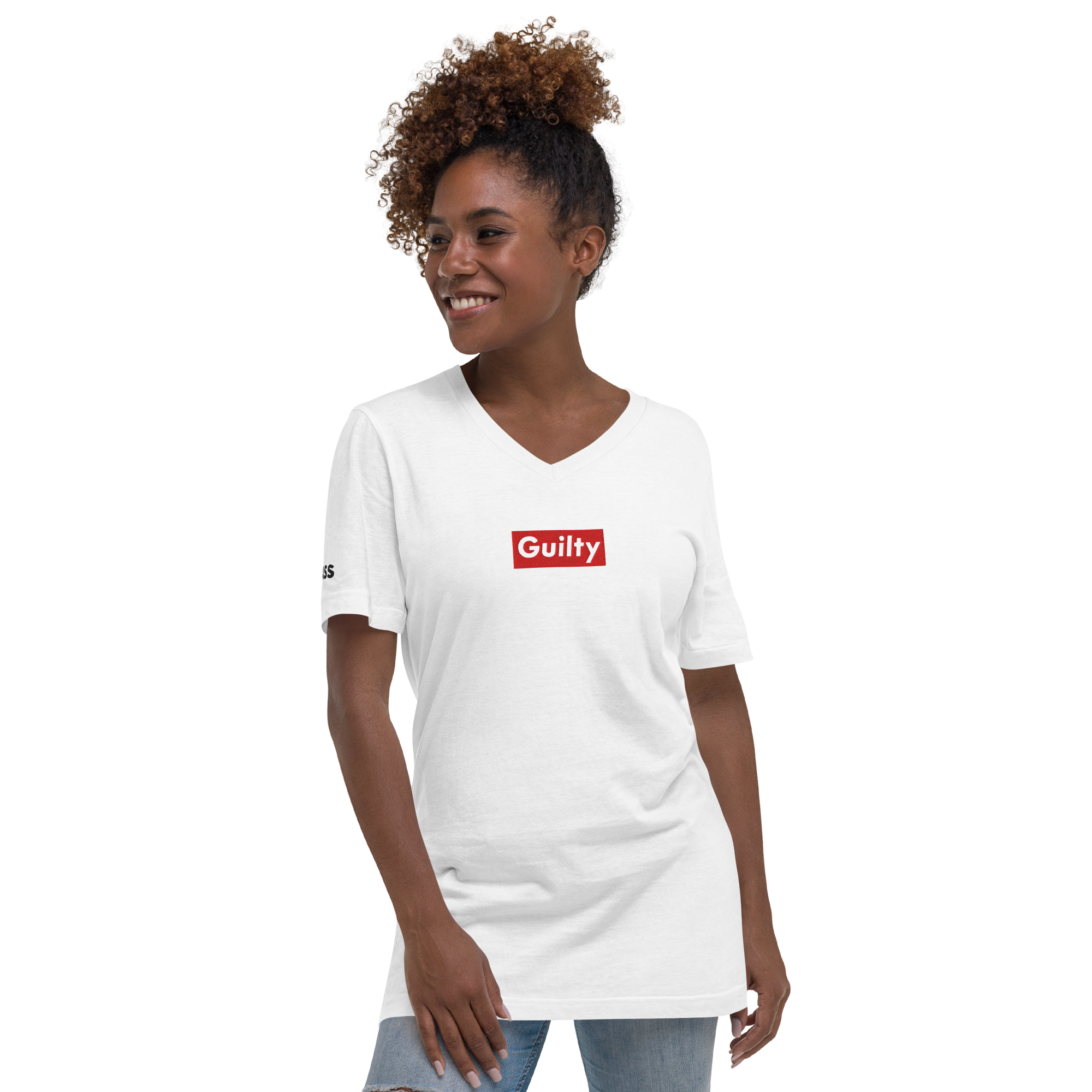 Unisex short sleeve v-neck t-shirt - Image 3